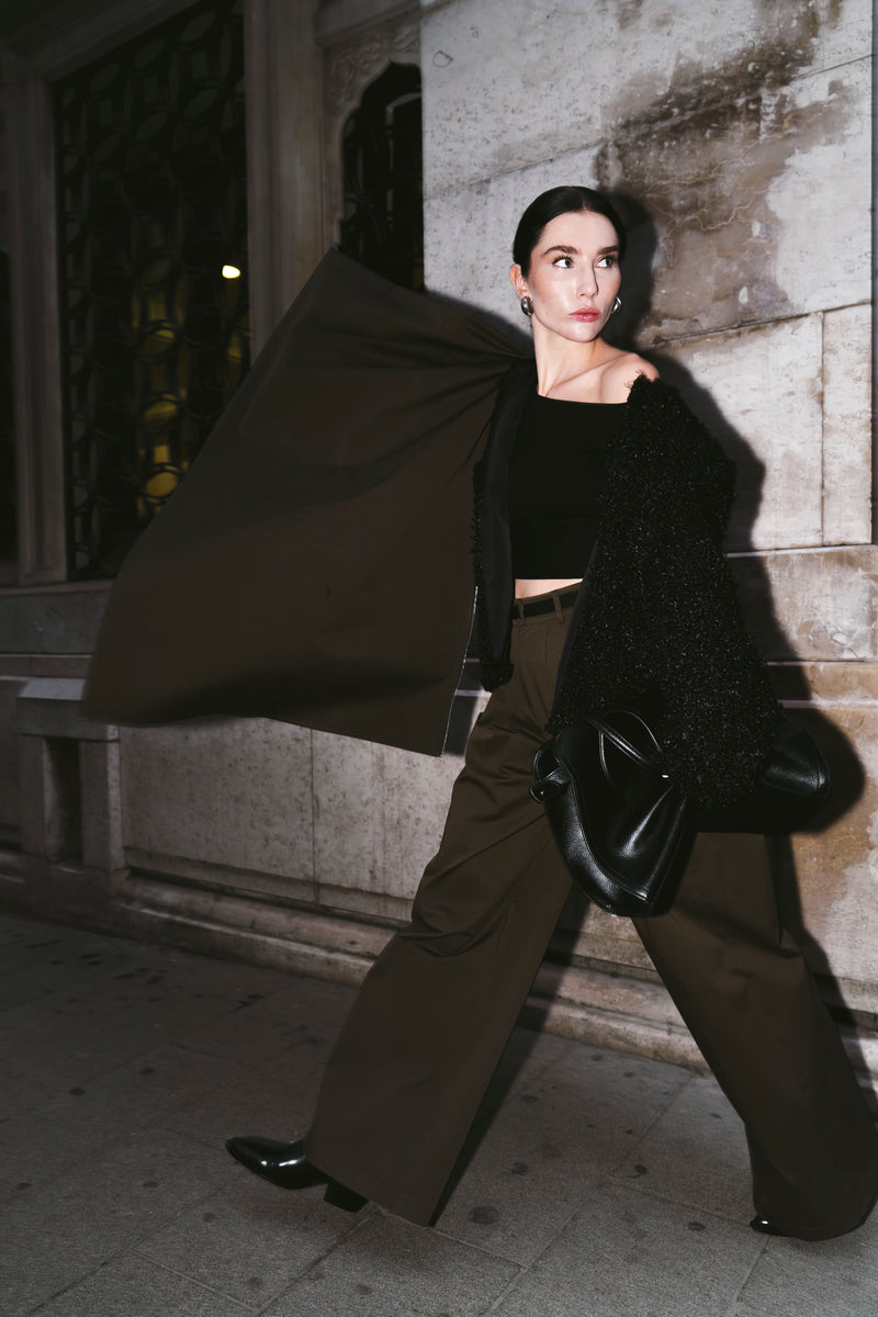 Olive Palazzo Trousers